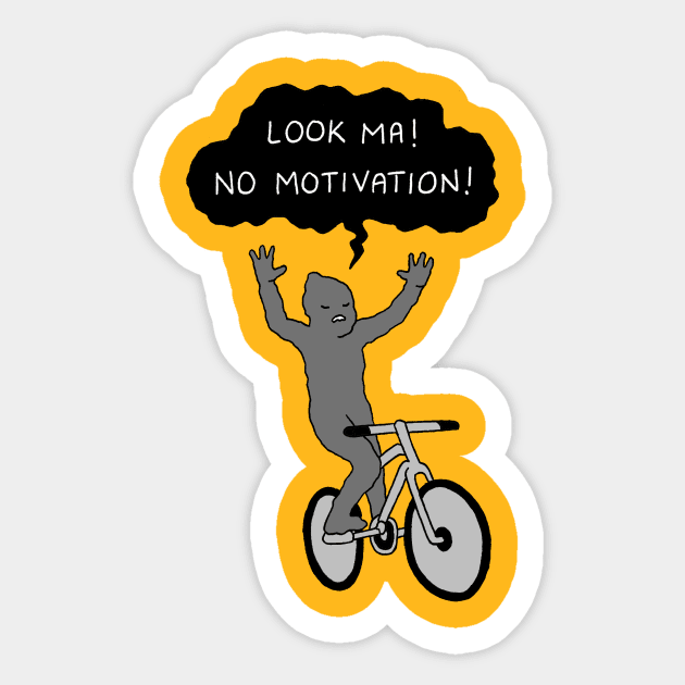 No Motivation Sticker by RaminNazer